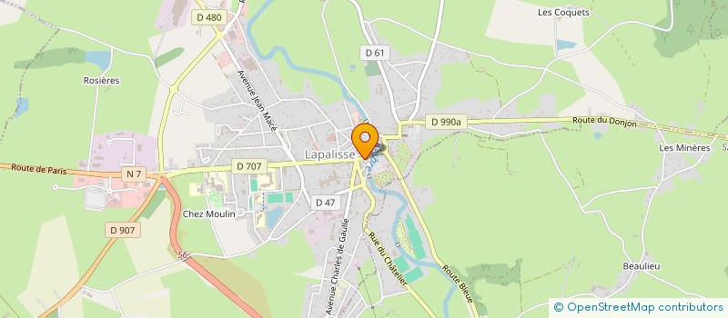 localisation de l'entreprise LA BOITE A IDEES  LAPALISSE