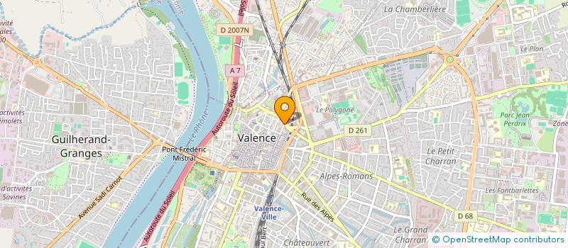 localisation de l'entreprise LA BOITE A IMAGES 26  VALENCE