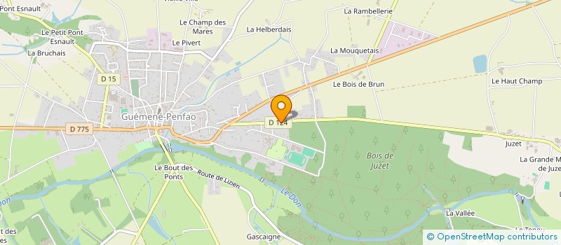 localisation de l'entreprise LA BOITE A IMAGES à GUEMENE-PENFAO