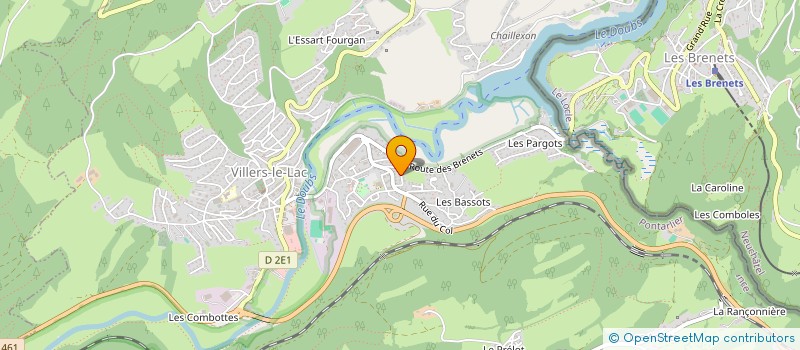 localisation de l'entreprise LA BOITE A IMAGES  VILLERS-LE-LAC