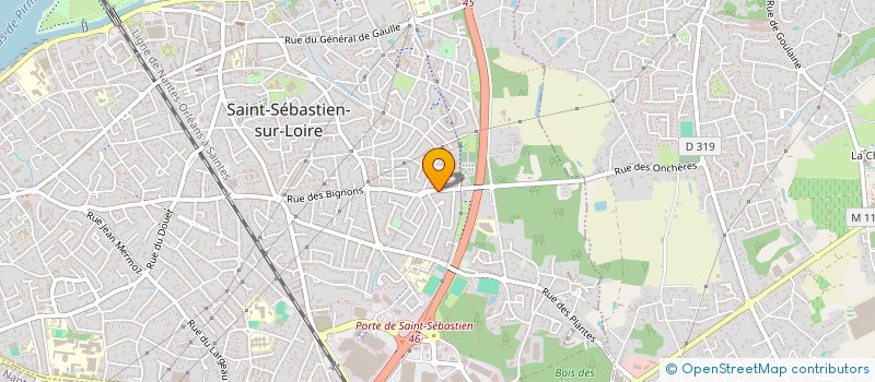 localisation de l'entreprise LA BOITE A JOUJOUX à SAINT-SEBASTIEN-SUR-LOIRE