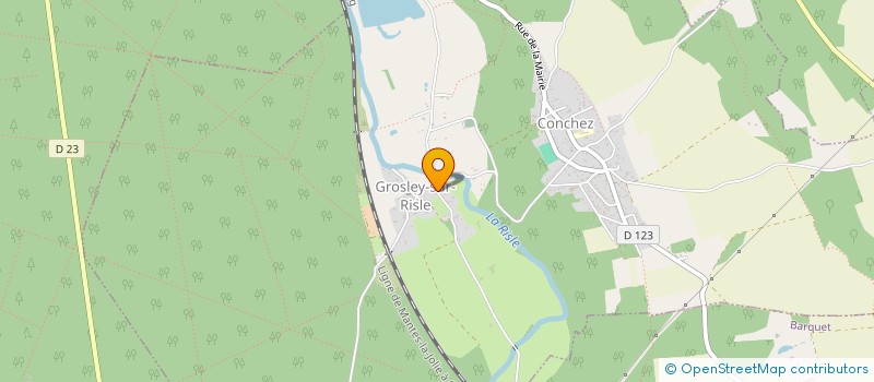 localisation de l'entreprise LA BOITE A KULTUR  GROSLEY-SUR-RISLE