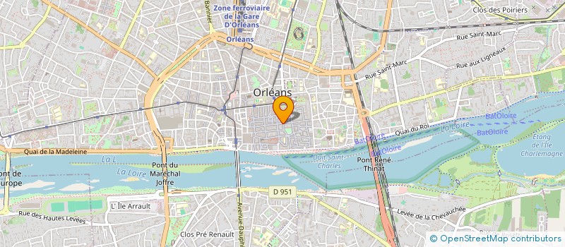 localisation de l'entreprise LA BOITE A LIVRES à ORLEANS