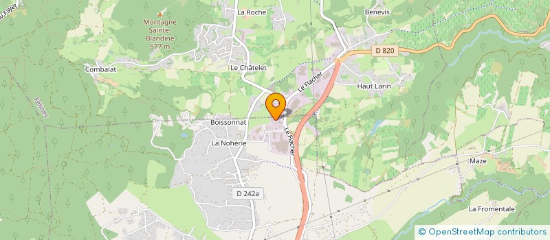 localisation de l'entreprise LA BOITE A LOC  PEAUGRES