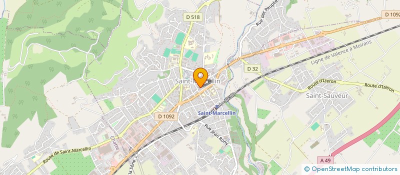 localisation de l'entreprise LA BOITE A LUNETTES à SAINT-MARCELLIN