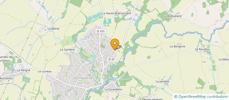 localisation de l'entreprise LA BOITE A MAGIE  DOMPIERRE-SUR-YON