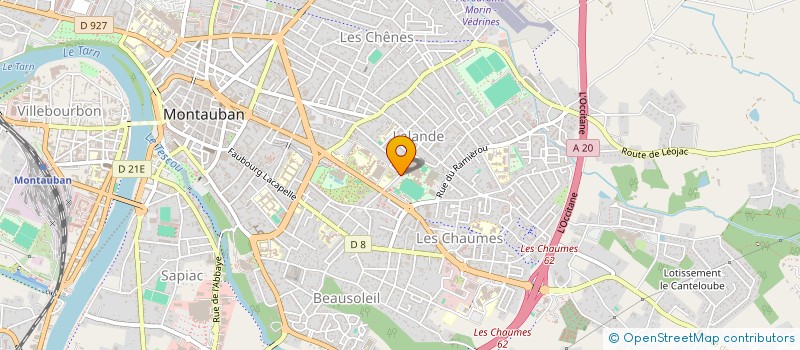 localisation de l'entreprise LA BOITE A MALICE  MONTAUBAN