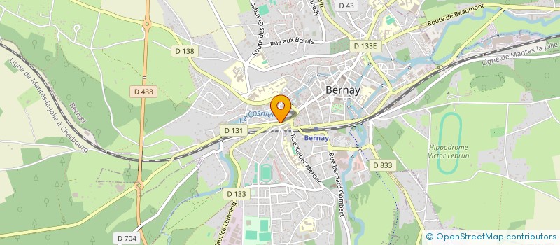 localisation de l'entreprise LA BOITE A MALICE  BERNAY