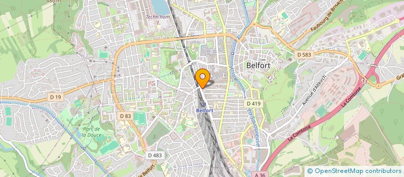 localisation de l'entreprise LA BOITE A MALICES à BELFORT