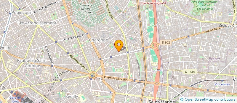 localisation de l'entreprise LA BOITE A MARON  PARIS