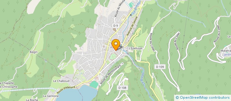 localisation de l'entreprise LA BOITE A MEU IMMOBILIER  ALLEVARD