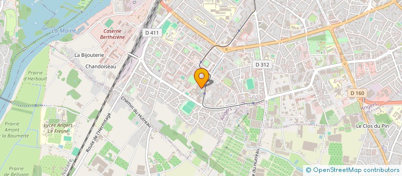 localisation de l'entreprise LA BOITE A MOTS 49 à ANGERS