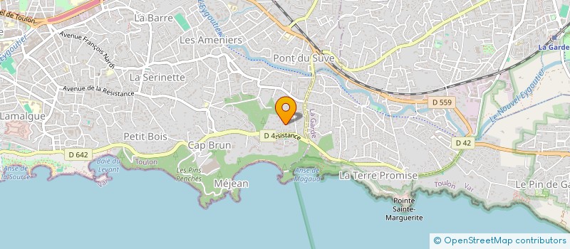 localisation de l'entreprise LA BOITE A MOTS à TOULON