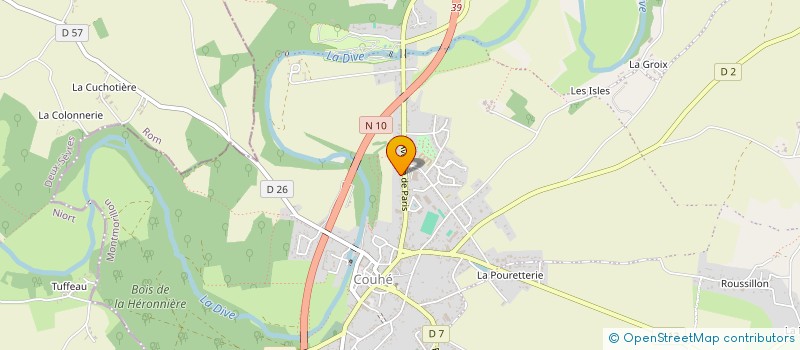 localisation de l'entreprise LA BOITE A MUSIQUE  VALENCE-EN-POITOU