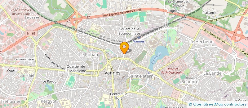 localisation de l'entreprise LA BOITE A MUSIQUE à VANNES