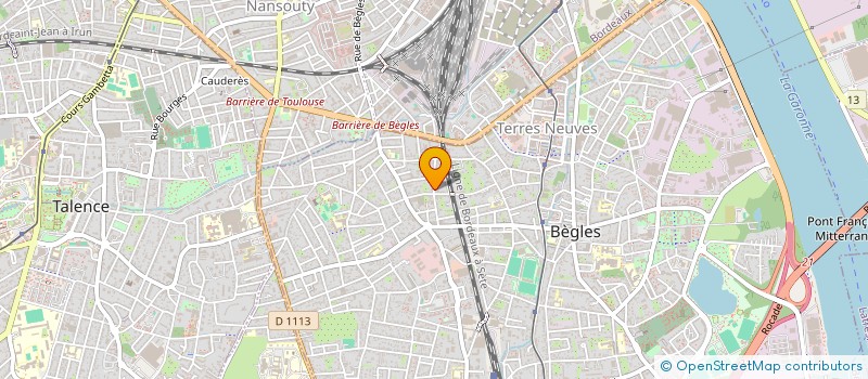 localisation de l'entreprise LA BOITE A MUSIQUE à BEGLES