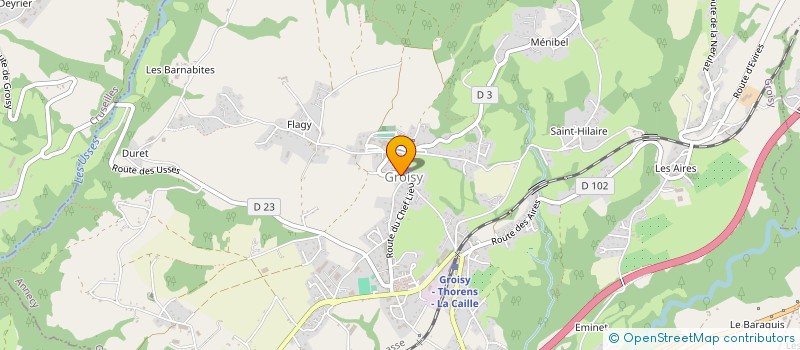 localisation de l'entreprise LA BOITE A MUSIQUE à GROISY
