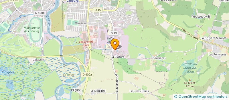 localisation de l'entreprise LA BOITE A MUSIQUE SARL à DIVES-SUR-MER