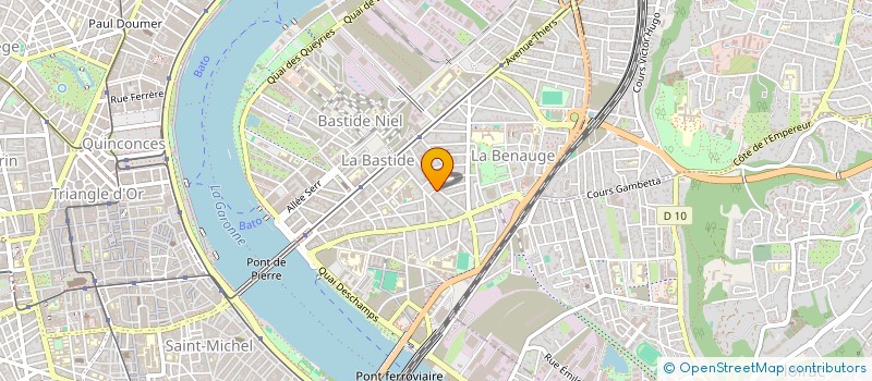 localisation de l'entreprise LA BOITE A OEUFS à BORDEAUX