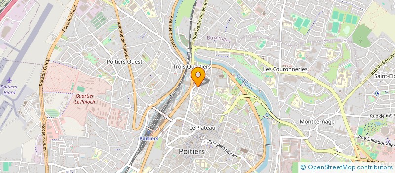 localisation de l'entreprise LA BOITE A OUTILS à POITIERS