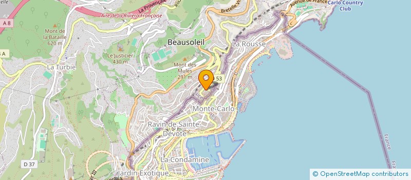 localisation de l'entreprise LA BOITE A OUVRAGES à BEAUSOLEIL