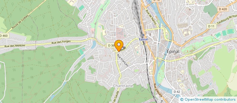 localisation de l'entreprise LA BOITE A PAIN à EPINAL