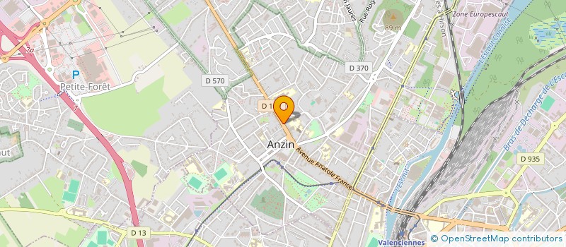 localisation de l'entreprise LA BOITE A PAINS  ANZIN