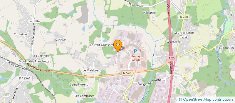 localisation de l'entreprise LA BOITE A PAPIERS à LIMOGES