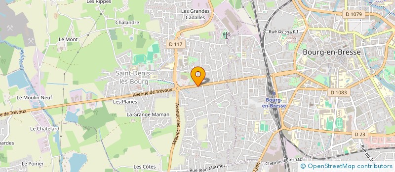 localisation de l'entreprise LA BOITE A PECHE à SAINT-DENIS-LES-BOURG