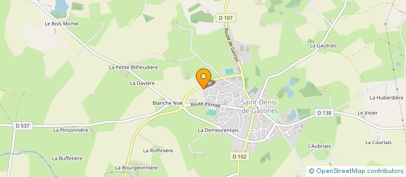 localisation de l'entreprise LA BOITE A PIZZ  SAINT-DENIS-DE-GASTINES