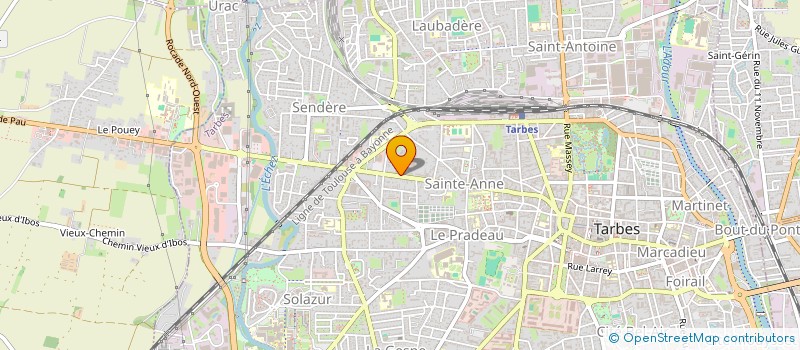 localisation de l'entreprise LA BOITE A POILS  TARBES