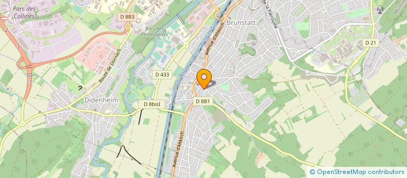 localisation de l'entreprise LA BOITE A RENOV' à BRUNSTATT-DIDENHEIM