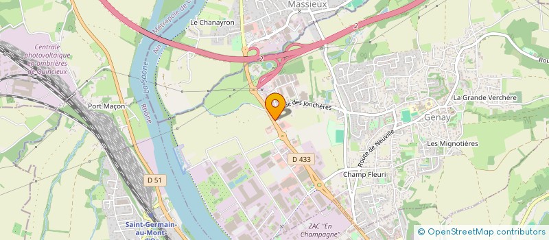 localisation de l'entreprise LA BOITE A REPET'  GENAY