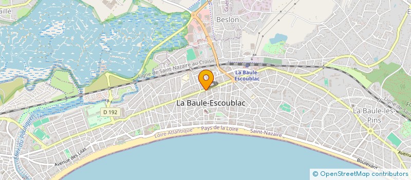 localisation de l'entreprise LA BOITE A RIDEAUX à LA BAULE-ESCOUBLAC