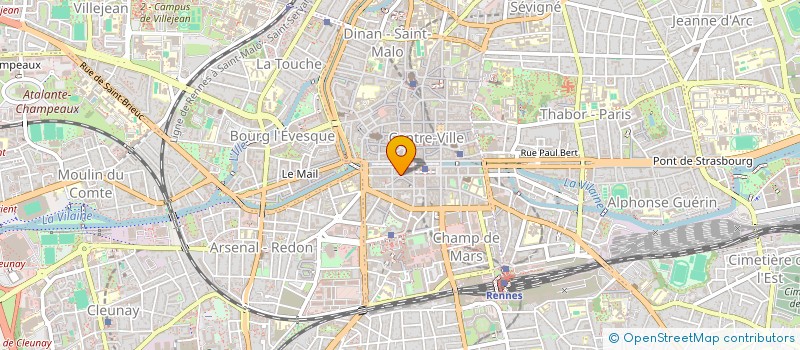 localisation de l'entreprise LA BOITE A RIRE à RENNES