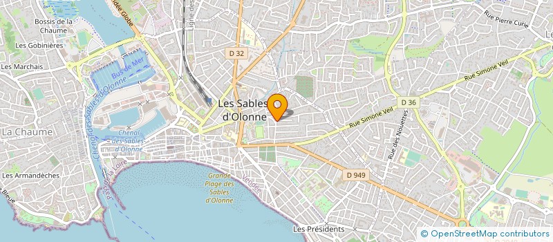 localisation de l'entreprise LA BOITE A RIRE VENDEE  LES SABLES-D'OLONNE