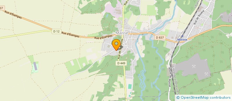 localisation de l'entreprise LA BOITE A RISC  MAISSE