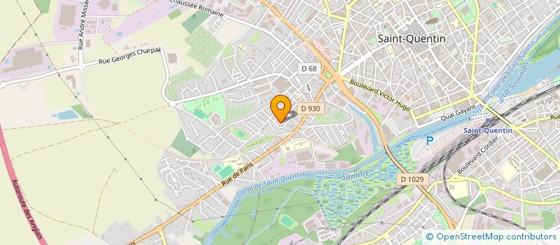 localisation de l'entreprise LA BOITE A RYTHME à SAINT QUENTIN