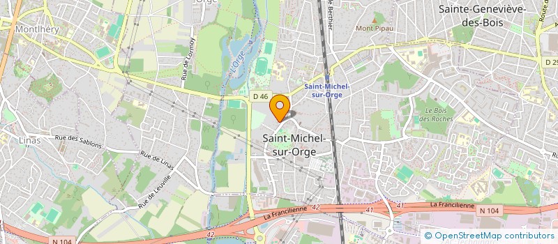 localisation de l'entreprise LA BOITE A SE CREER  SAINT-MICHEL-SUR-ORGE