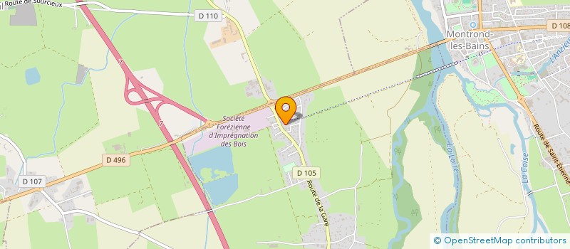 localisation de l'entreprise LA BOITE A SOL'USS  BOISSET-LES-MONTROND