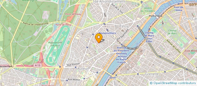 localisation de l'entreprise LA BOITE A SOLEIL  PARIS