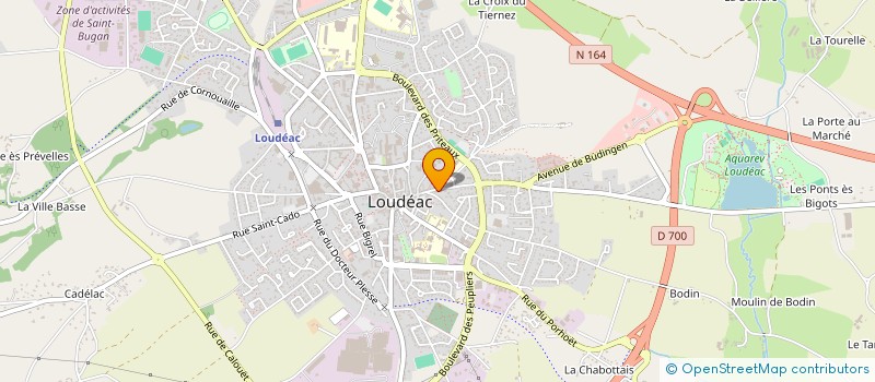 localisation de l'entreprise LA BOITE A SON à LOUDEAC
