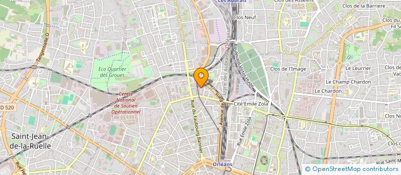 localisation de l'entreprise LA BOITE A TABAC à ORLEANS