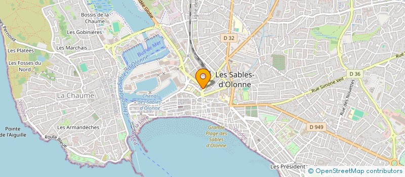 localisation de l'entreprise LA BOITE A TIF'S à LES SABLES D'OLONNE
