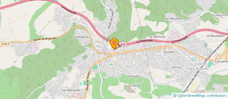 localisation de l'entreprise LA BOITE A TIRAMISU à LE LUC
