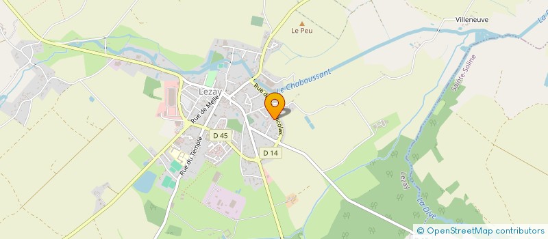 localisation de l'entreprise LA BOITE A UTILES  LEZAY