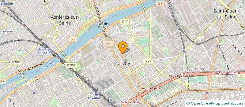 localisation de l'entreprise LA BOITE BOISSON à CLICHY
