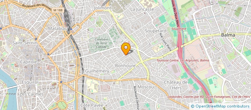 localisation de l'entreprise LA BOITE DE 4 à TOULOUSE