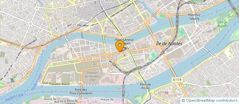 localisation de l'entreprise LA BOITE DE L'ESPACE à NANTES
