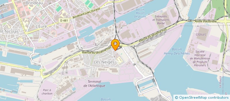 localisation de l'entreprise LA BOITE DE PANDORE  LE HAVRE